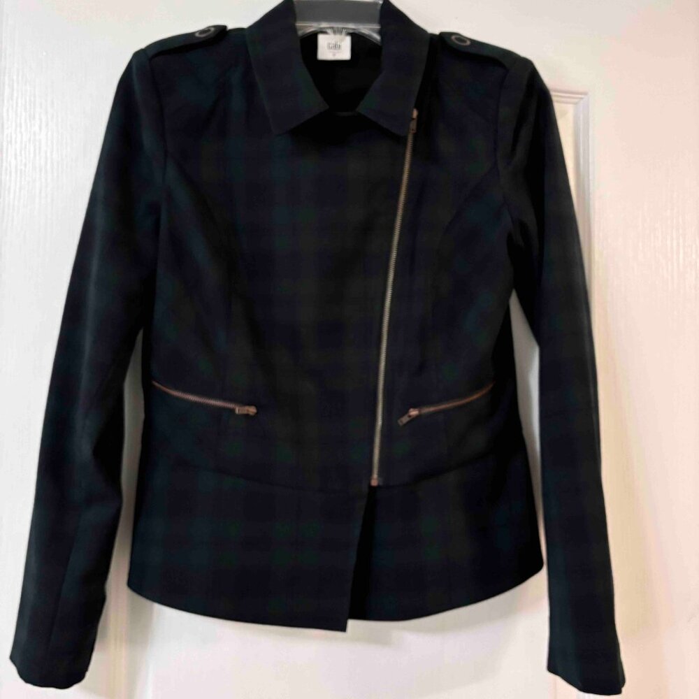 CAbi Tartan Jacket Size 2